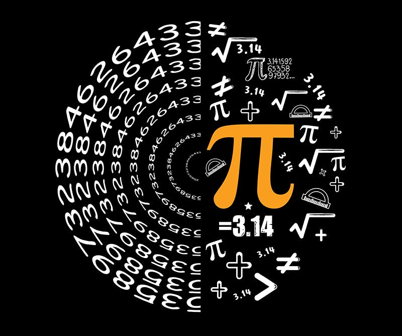 Continued fraction representations of the Archimedes number π Math
